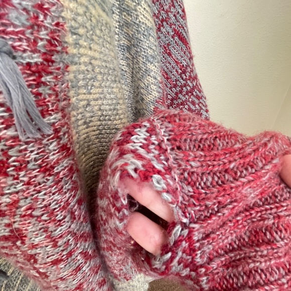 Vintage Havana hooded poncho sweater Medium - Picture 9 of 11